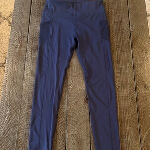 Halara New Blue Navy High-Waisted Leggings-NEW!